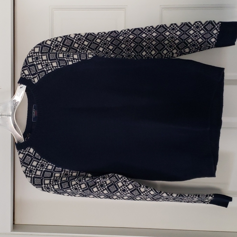 Chaps Petite Small navy blue sweater